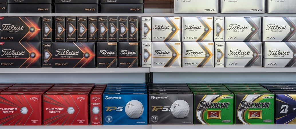 Titleist, TaylorMade, Callaway and Srixon golf balls for sale at Discount Golf in Royal Oak, Michigan